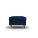 Poggiapiedi blu con rivestimento in velluto Kyoto – Cosmopolitan Design