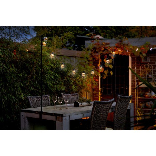 Catena luminosa solare numero di lampadine 10 pezzi lunghezza 220 cm - Esschert Design-image-1