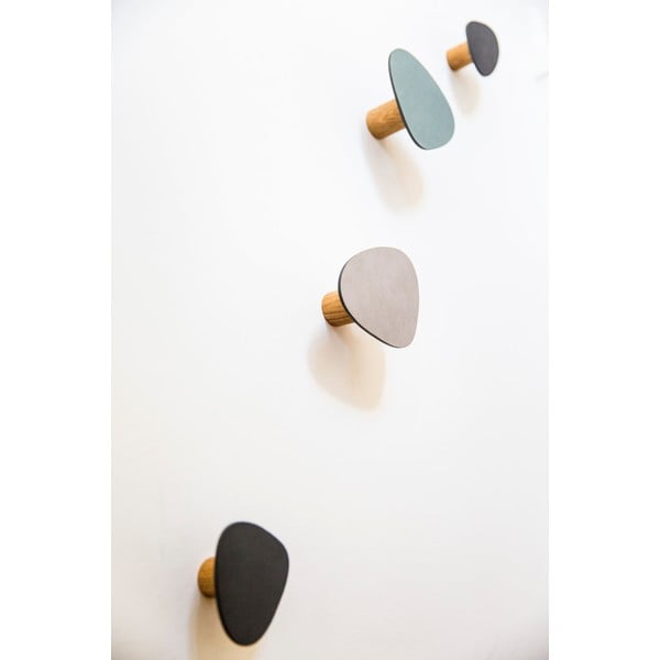 Gancio da parete verde polveroso in acciaio Dot L Nupo – LIND DNA-image-1