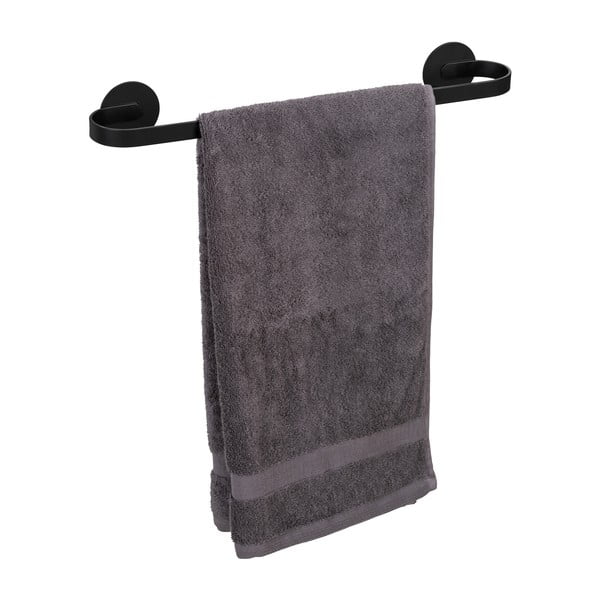 Porta asciugamani in metallo autoportante nero opaco Bivio - Wenko-image-4