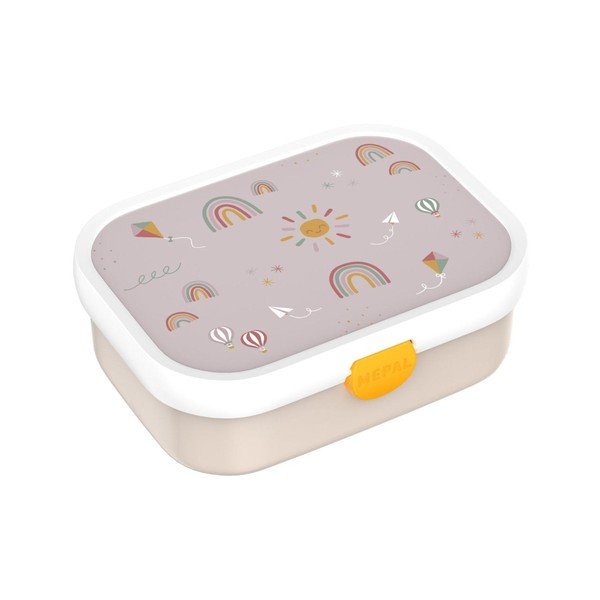 Portapranzo per bambini beige in plastica Sunshine & Rainbow – Mepal