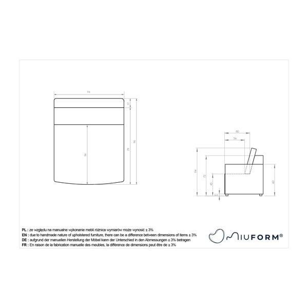 Parte divano componibile marrone chiaro Lulu – Miuform-image-4
