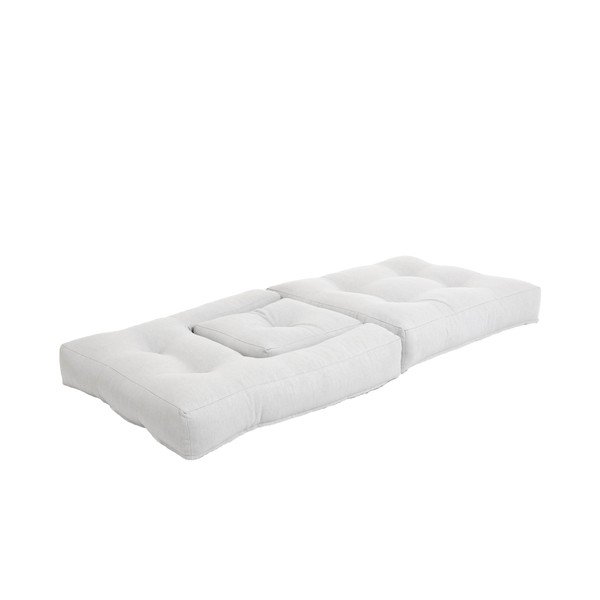 Poltrona pieghevole per bambini con sgabello Grigio Mini Cube - Karup Design-image-4