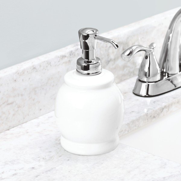 Distributore di sapone bianco, 440 ml York - iDesign-image-1