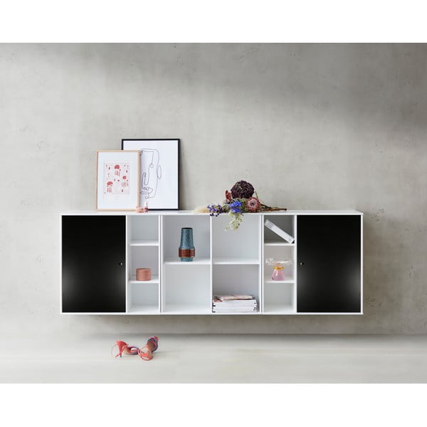 Scrigno da parete in bianco e nero Hammel , 206 x 69 cm Mistral Kubus - Hammel Furniture-image-1