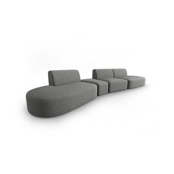 Divano grigio 412 cm Shane - Micadoni Home-image-1
