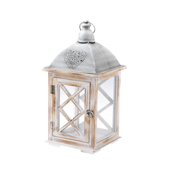 Dřevěná lucerna Dakls Easter Deco, výška 43 cm