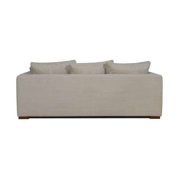 Divano in velluto a coste beige 175 cm Comfy - Scandic-image-3