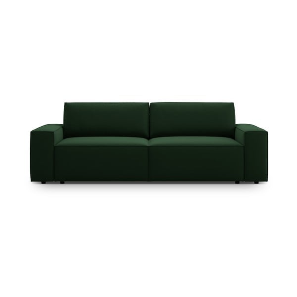 Divano letto verde scuro in tessuto bouclé 247 cm Jodie - Micadoni Home