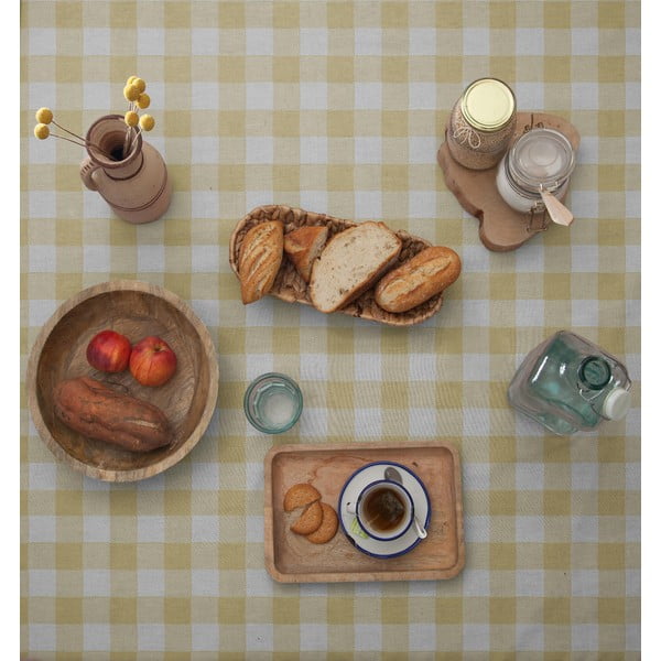 Tovaglia Beige Vichy, 140 x 200 cm - Really Nice Things-image-2