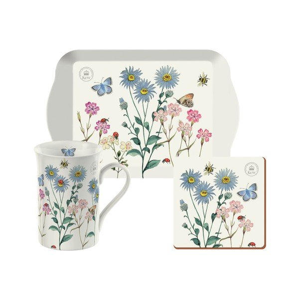 Set hrnku a podnosu s podtáckem Creative Tops Meadow Bugs