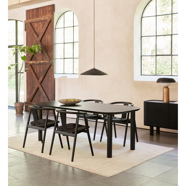 Sedia da pranzo nera Relate - Unique Furniture-image-1