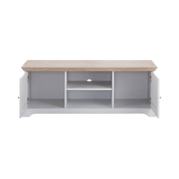 Tavolo TV in legno bianco Anika - Støraa-image-2