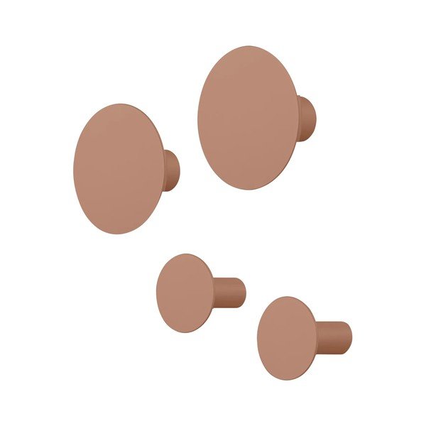 Set di ganci da parete marroni 4 pz Ponto – Blomus