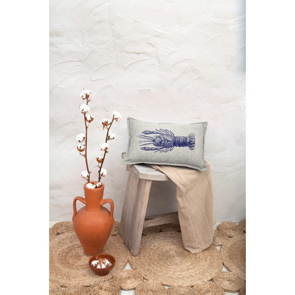 Cuscino in misto lino Lobster, 50 x 35 cm - Really Nice Things-image-1