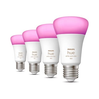 Lampadine smart a LED in set da 4 E27, 9 W White and color ambiance - Philips Hue