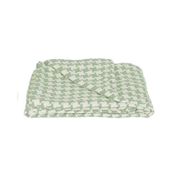 Deka Pied de Poule Green, 150x180 cm