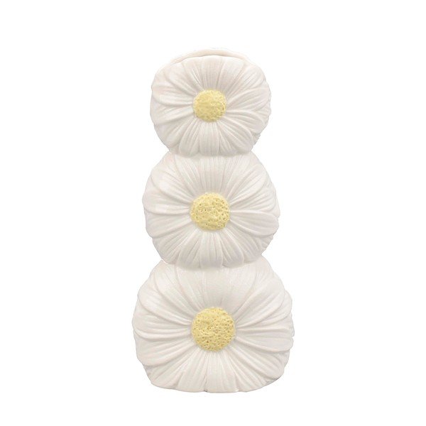 Vaso color crema in ceramica (altezza totale 21 cm) Florysia – Yes Everyday