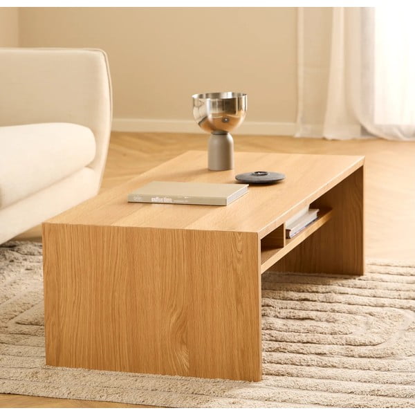 Tavolino in colore naturale con effetto rovere 60x120 cm Arlon - Actona-image-1