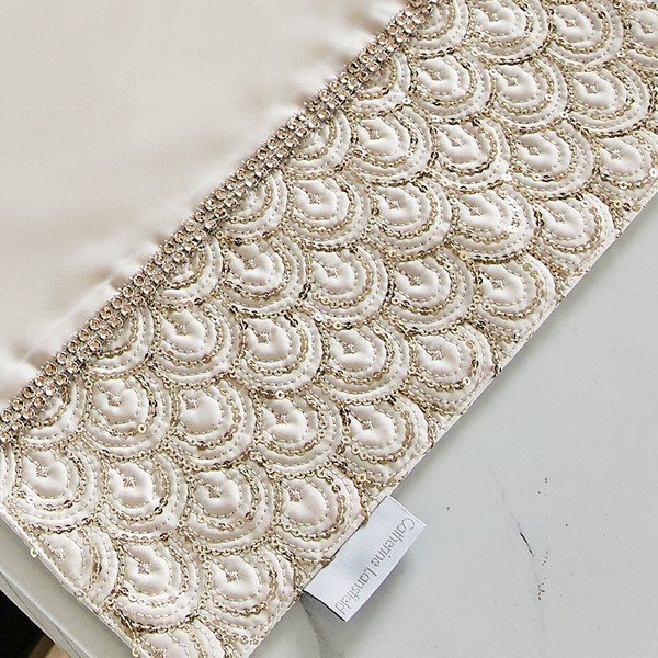 Tovagliette di stoffa in set da 4 30x46 cm Deco Sequin - Catherine Lansfield-image-1