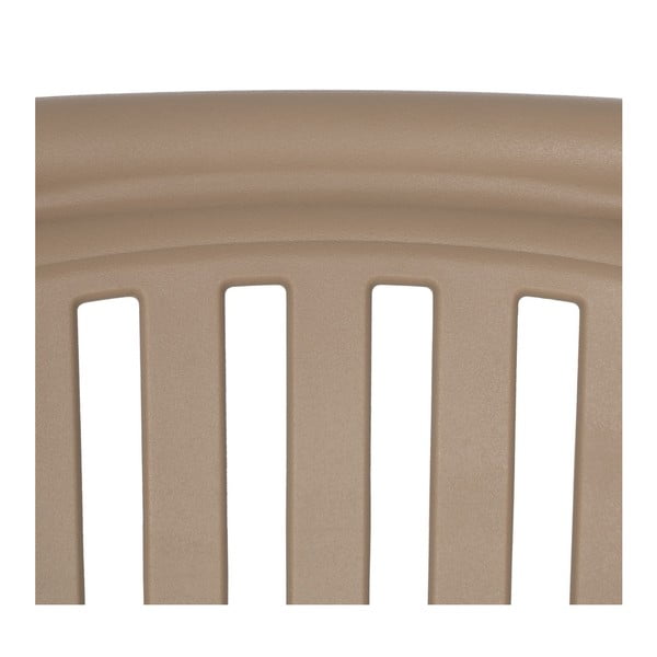 Sedia da pranzo beige in plastica impilabile Alia – Ixia-image-2