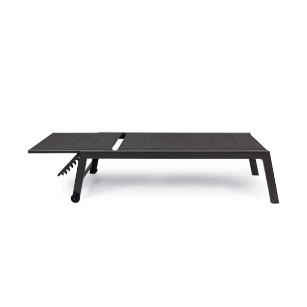 Sdraio da giardino color antracite in metallo regolabile Hilde   – Bizzotto-image-2