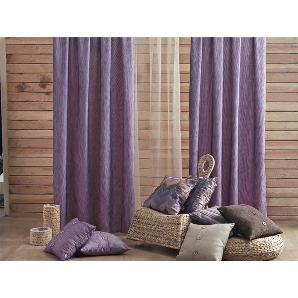 Federa in jacquard viola Mike & Co. NEW YORK Parvatti, 43 x 43 cm - Mike & Co. NEW YORK-image-1
