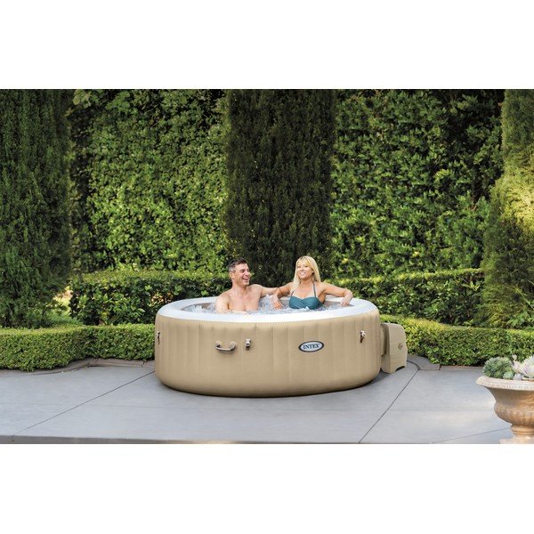 Vasca idromassaggio gonfiabile per 4 ø 196 cm profondità 71 cm Bubble HWS - Intex-image-1