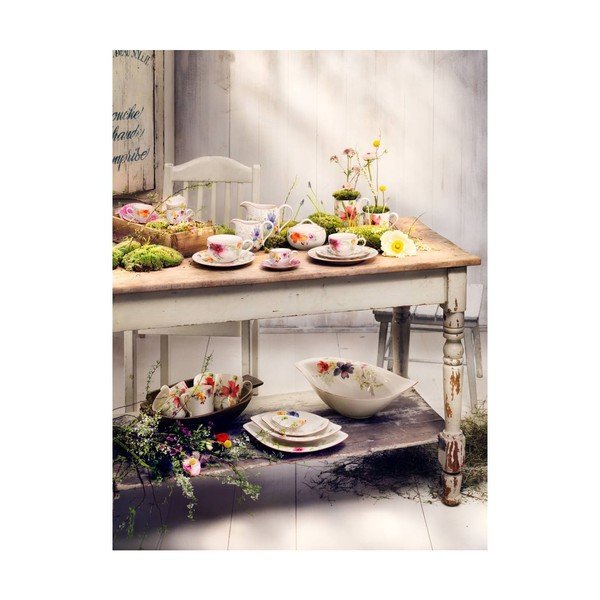 Insalatiera in porcellana bianca con motivo floreale Villeroy & Boch Mariefleur Serve, 3,8 l Mariefleur Serve & Salad - Villeroy&Boch-image-2