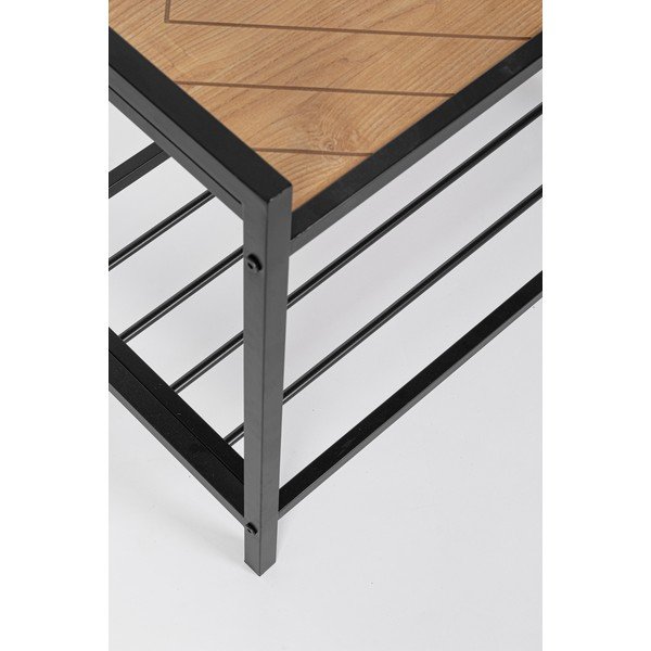 Attaccapanni da parete nero/di colore naturale in metallo con scaffale 64,5 cm Haldor – Yes Everyday-image-2
