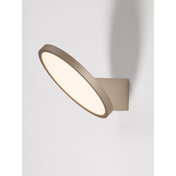 Lampada da parete LED oro opaco in alluminio con intensità regolabile Vea – Nova Luce-image-3