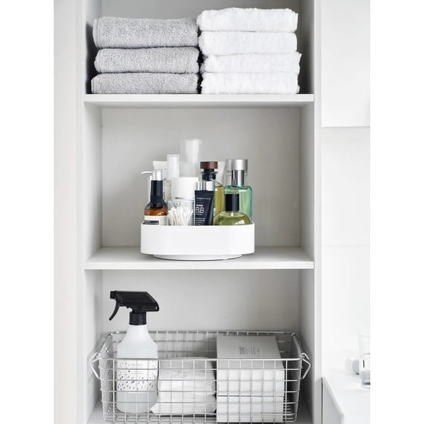 Organizer multifunzione in plastica girevole Tower - YAMAZAKI-image-3