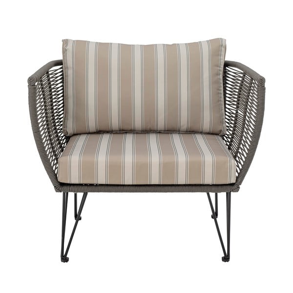 Poltrona da giardino imbottita beige Mundo - Bloomingville-image-2