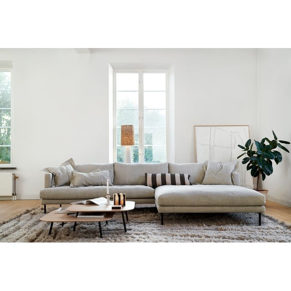 Divano angolare color crema (con penisola a destra) Britt – Sits-image-3