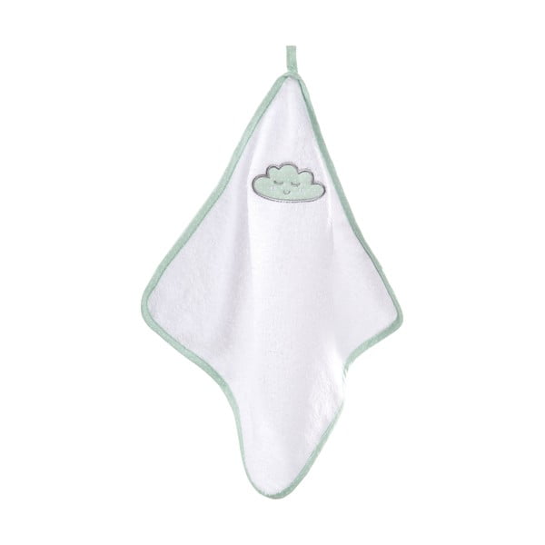 Asciugamano con cappuccio da bambini bianco in cotone 80x80 cm Happy Cloud – Roba-image-2