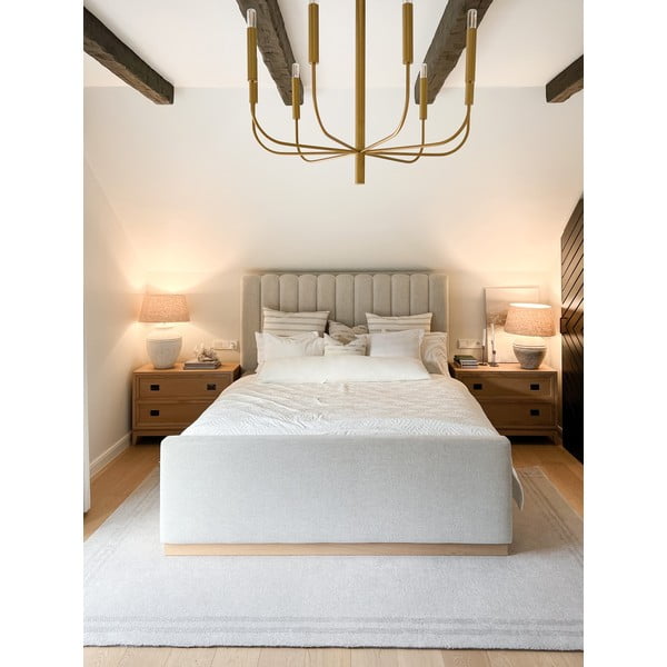 Tappeto in lana crema 160x240 cm Calisia M Grid Rim - Agnella-image-3