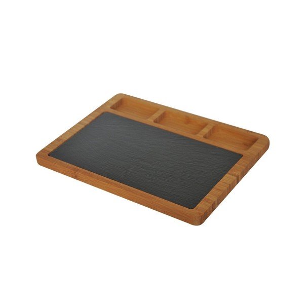 Bambum kamenný, servírovací podnos Phelee 28x21 cm