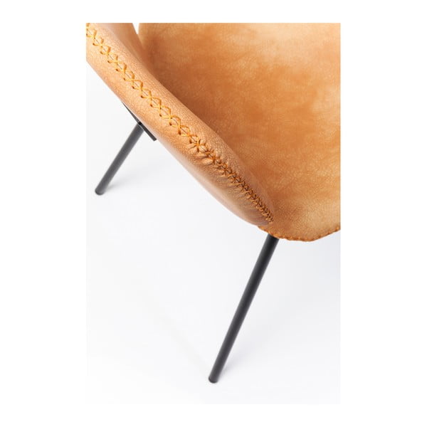 Set di 4 sedie da pranzo Barber arancioni - Kare Design-image-3