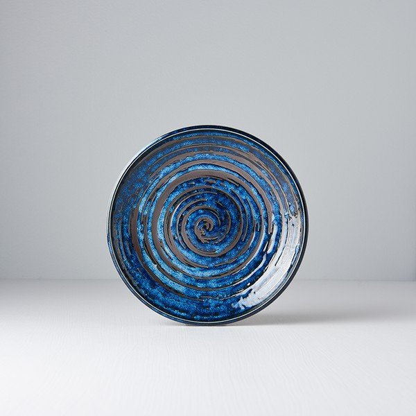 Piatto in ceramica blu Swirl, ø 20 cm Copper - MIJ-image-3