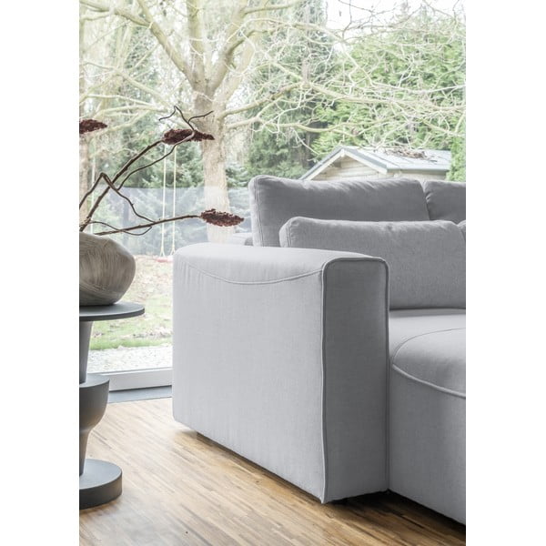 Divano letto angolare grigio chiaro (a U) Homely Tommy - Miuform-image-4