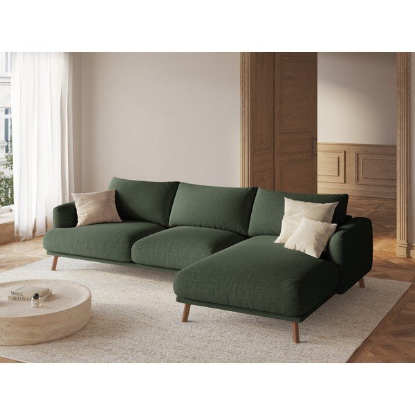 Divano angolare verde (con penisola a destra/con chaise lounge) Naomi – Micadoni -image-1