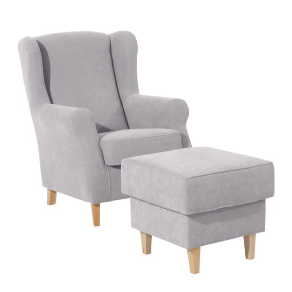 Poggiapiedi grigio chiaro Lorris - Max Winzer-image-2