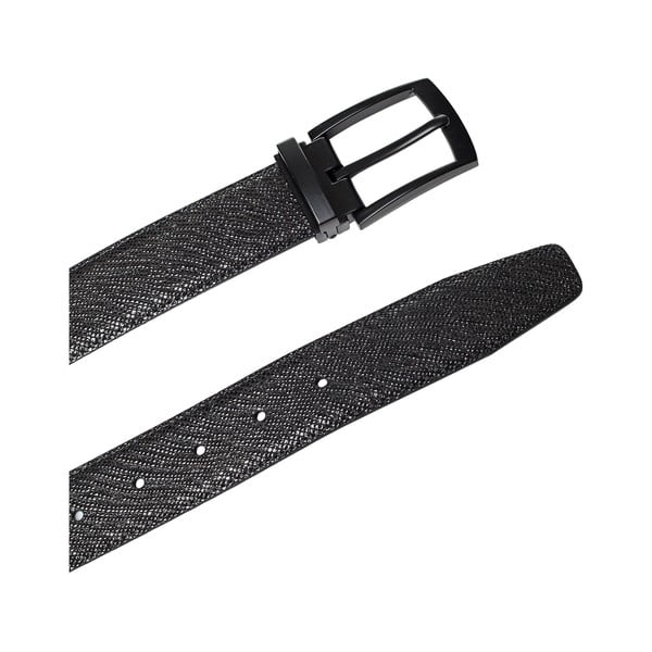 Cintura da uomo in pelle nera Thor, lunghezza 90 cm - Ferruccio Laconi-image-2