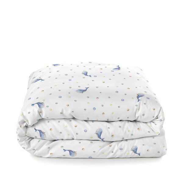 Biancheria da letto per culla in cotone 100x120 cm Baby whale - Happy Friday-image-4