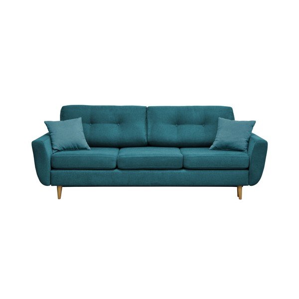 Divano letto turchese con gambe chiare Rose - Mazzini Sofas-image-3