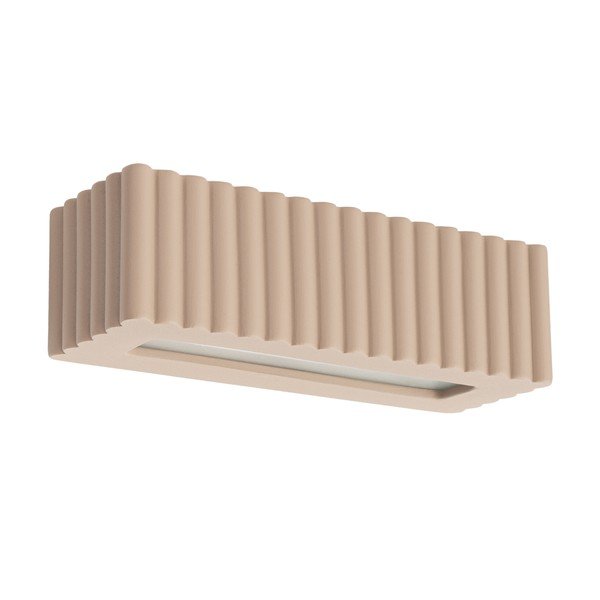 Lampada da parete grigio tortora in ceramica Rivena – Sollux