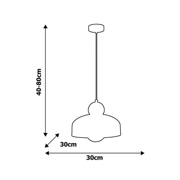 Apparecchio a sospensione bianco Harald Uno - Homemania-image-1