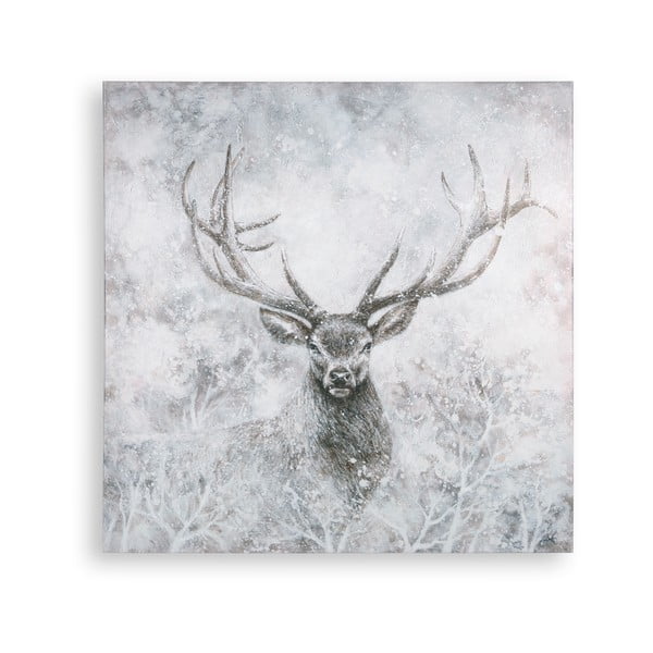 Pittura murale , 70 x 70 cm Autumn Stag - Art for the home