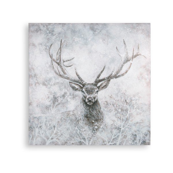 Pittura murale , 70 x 70 cm Autumn Stag - Art for the home