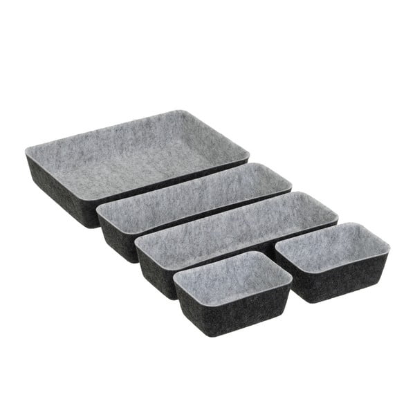 Set di organizer per cassetti in tessuto 5 pz – Casa Selección-image-2